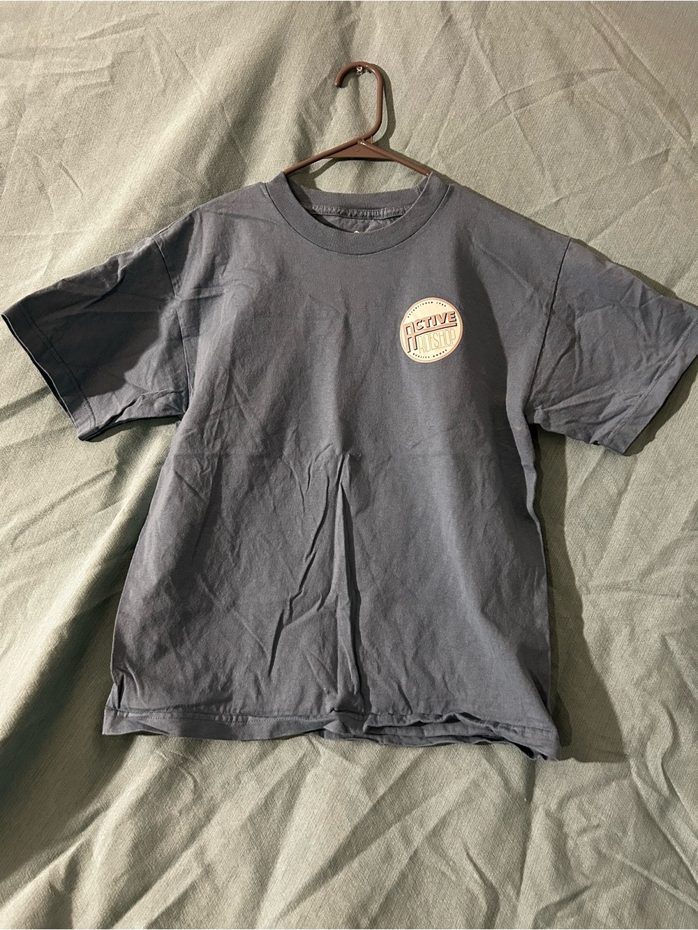 Active Ride Shop Short Sleeve Tee in Navy with Small Chest Patch